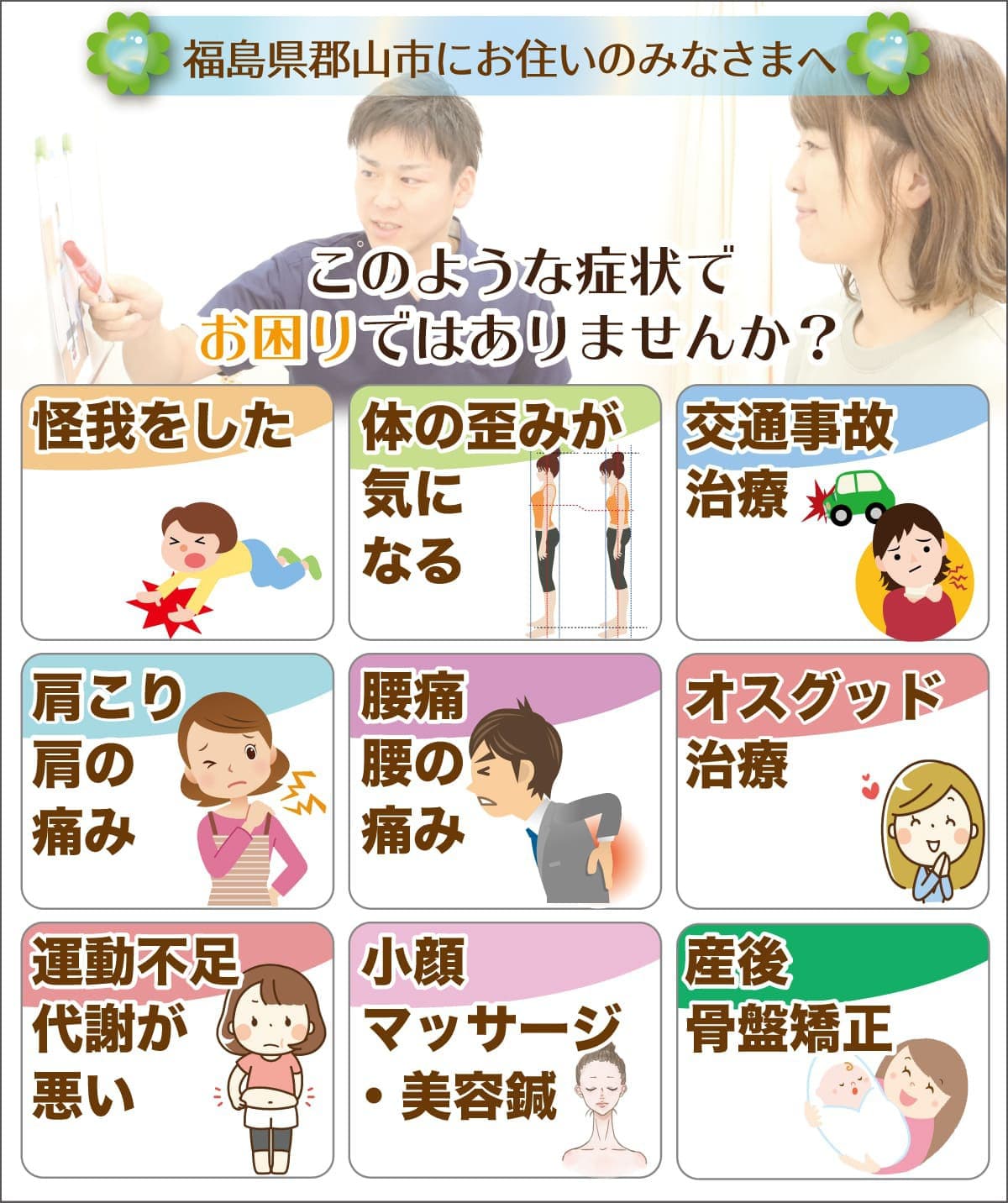 対応症状について
